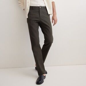 H&M Men’s Dark Olive Green Slim Fit Cotton Chinos Size 36 NWT